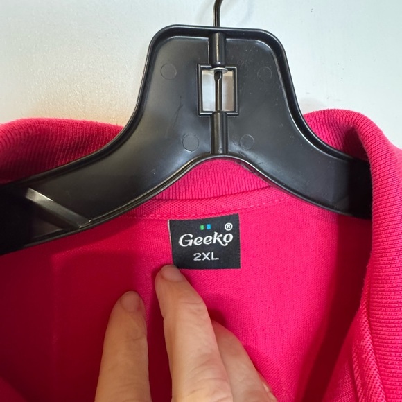 Men’s Geeko pink 2XL polo, E1.2 - Picture 6 of 7